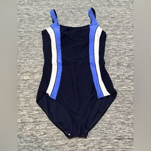Vintage Baltex One Piece Bathing Suit Size 12
